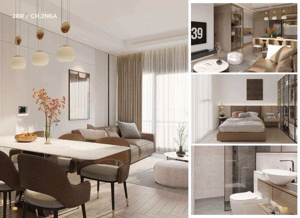 Phối cảnh 2N6A Chung cư Hue Heritage