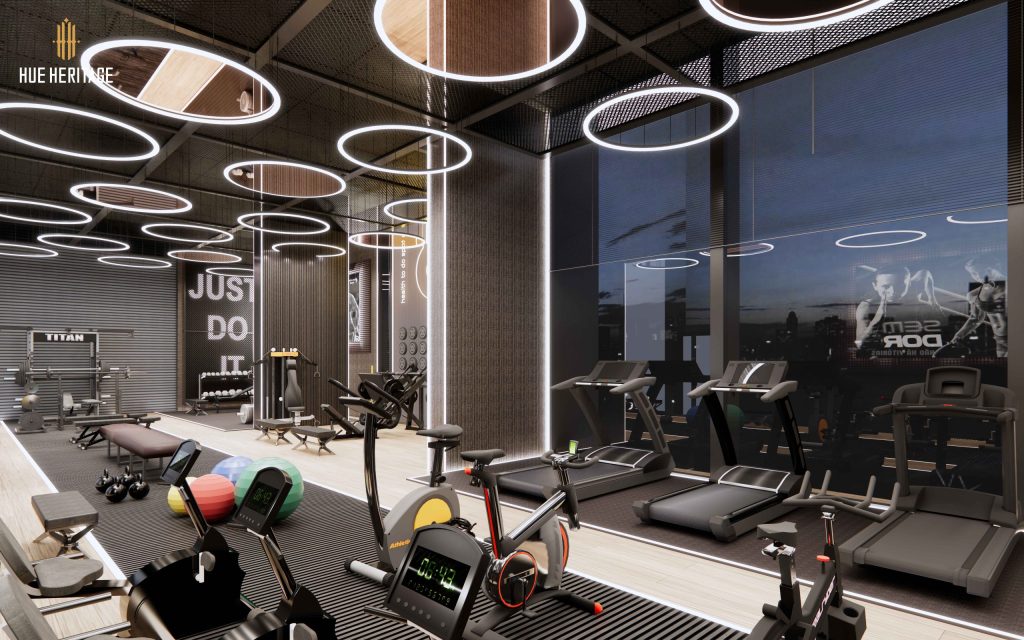 Máy chạy Phòng gym chung cư Hue Heritage