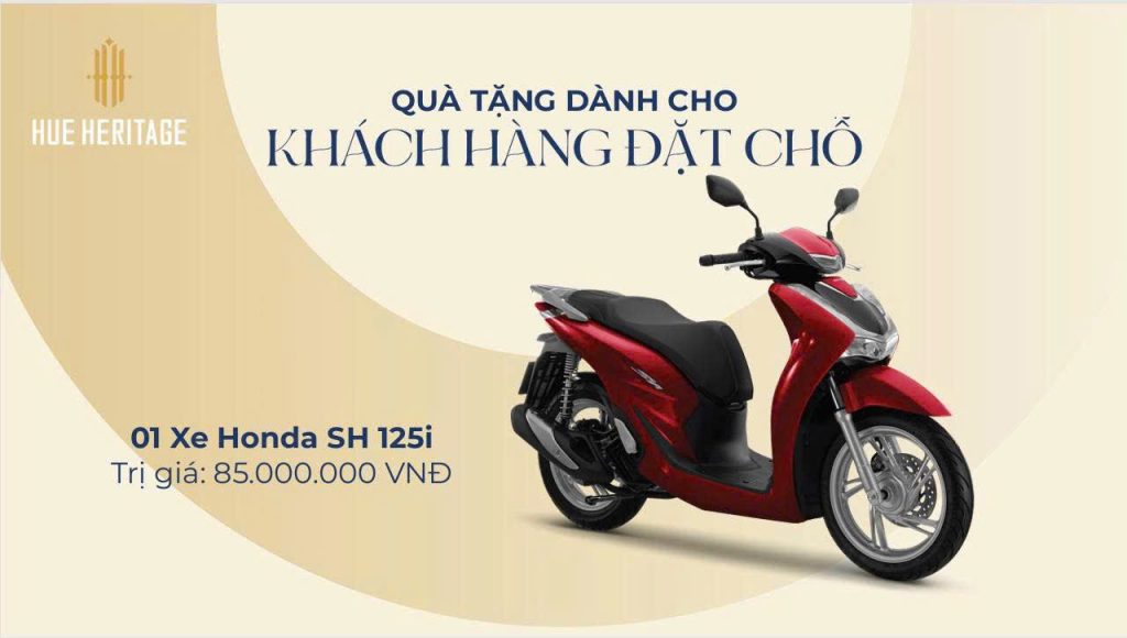 Quà đặt chỗ Chung cư cao cấp Hue Heritage